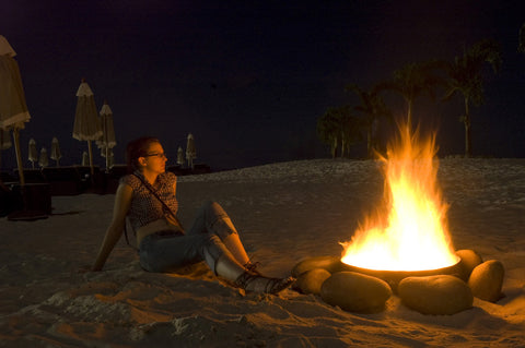 Beach Fires, Buccament Bay Resort